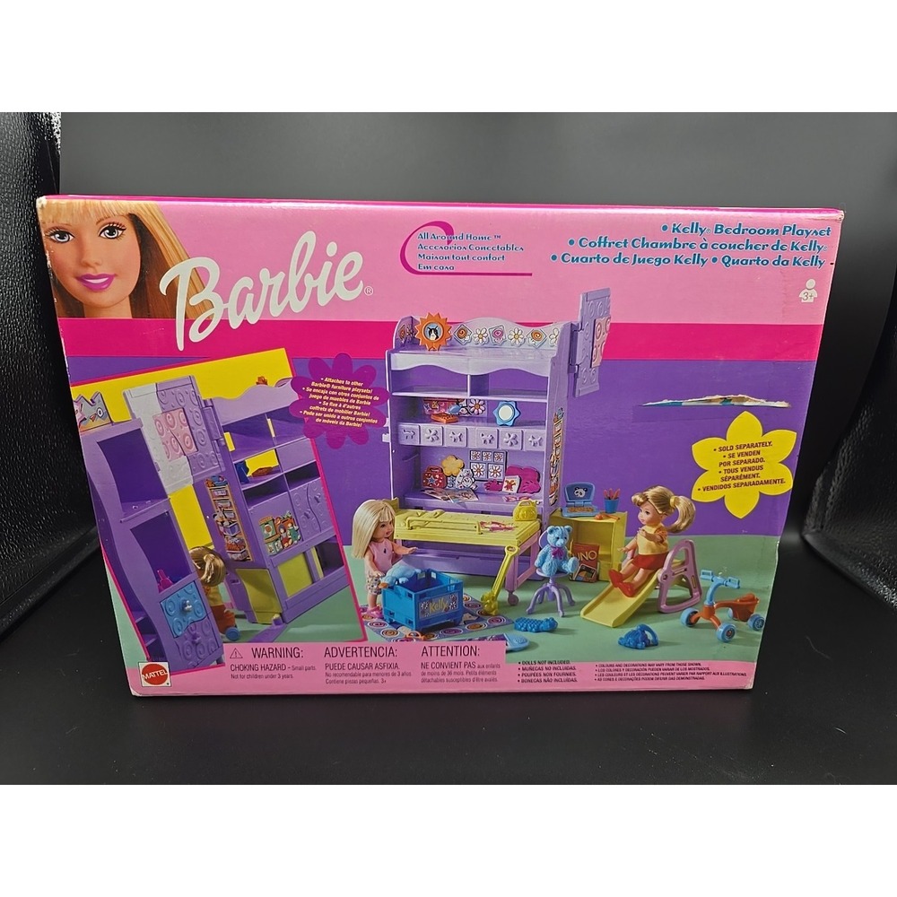 2001 Barbie All Around‎ Home ~Kelly Bedroom Playset Set